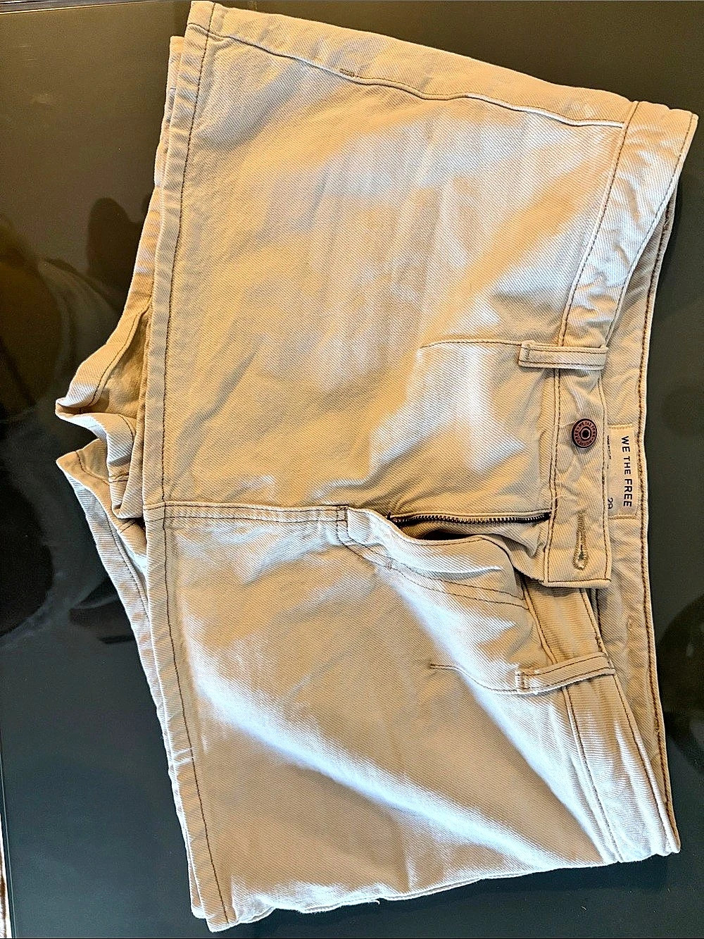 We The Free Gallivanting Peekaboo Skort Cream Waist 29